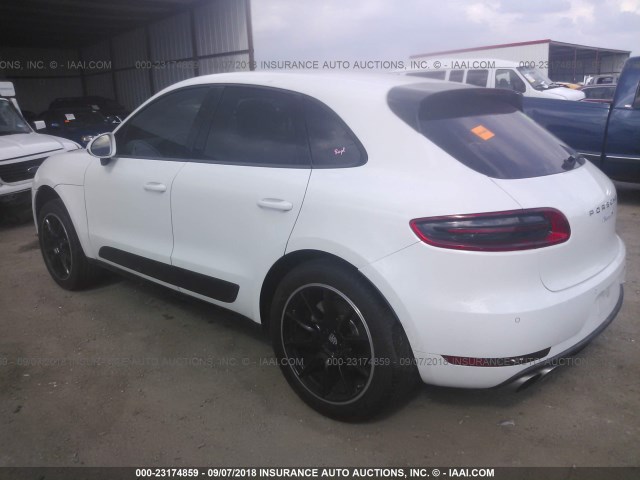 WP1AB2A57FLB67255 - 2015 PORSCHE MACAN S WHITE photo 3