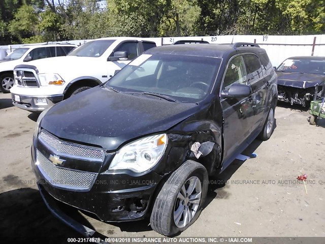 2CNALDEC8B6404272 - 2011 CHEVROLET EQUINOX LT BLACK photo 2