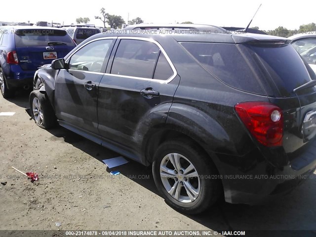 2CNALDEC8B6404272 - 2011 CHEVROLET EQUINOX LT BLACK photo 3