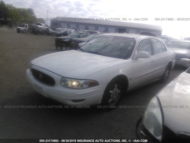 1G4HR54K21U230081 - 2001 BUICK LESABRE LIMITED WHITE photo 2