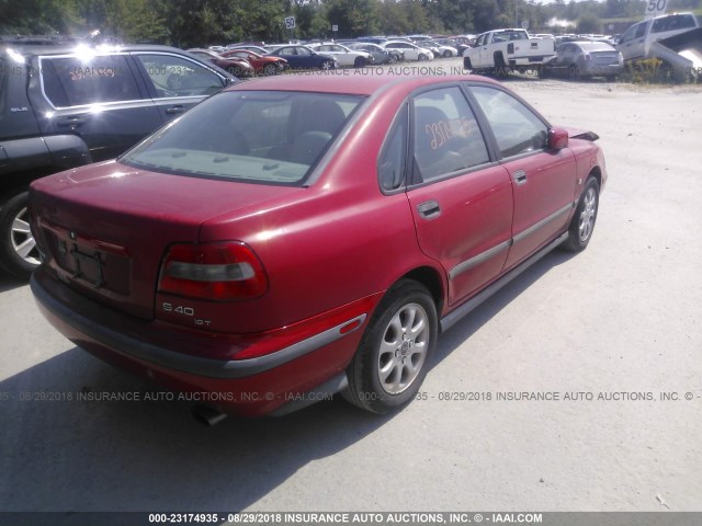 YV1VS2556YF520402 - 2000 VOLVO S40 RED photo 4