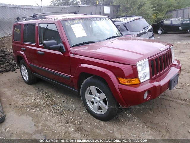 1J8HG48N96C231419 - 2006 JEEP COMMANDER Tünd qırmızı foto 1
