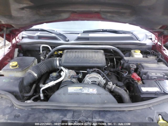 1J8HG48N96C231419 - 2006 JEEP COMMANDER Tünd qırmızı foto 10