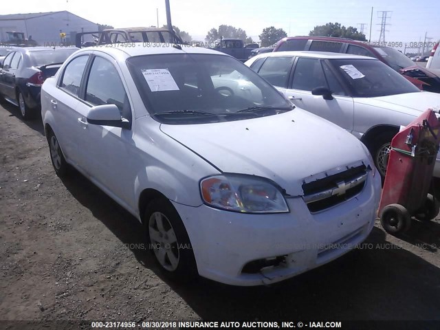 KL1TD5DE9AB090363 - 2010 CHEVROLET AVEO LS/LT WHITE photo 1