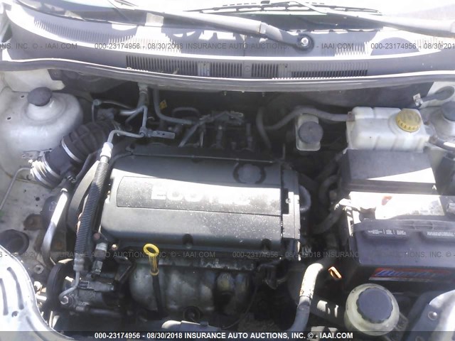 KL1TD5DE9AB090363 - 2010 CHEVROLET AVEO LS/LT 白色 照片 10