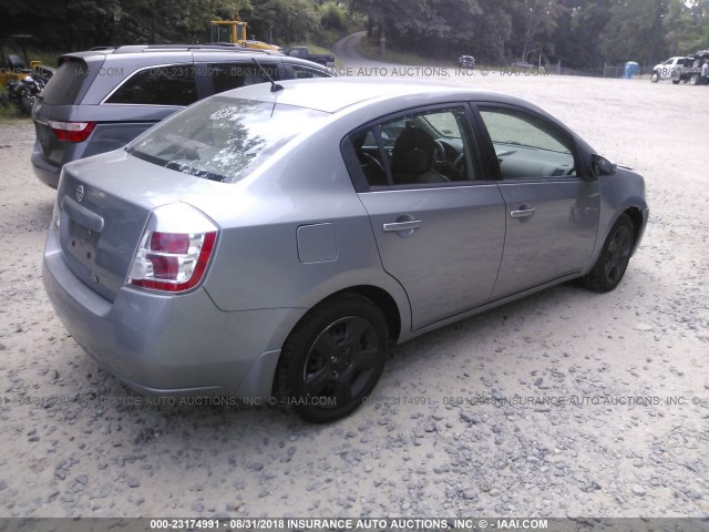 3N1AB61E38L758783 - 2008 NISSAN SENTRA 2.0/2.0S/2.0SL GRAY photo 4