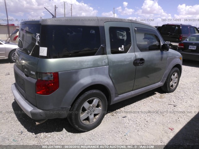 5J6YH17375L016844 - 2005 HONDA ELEMENT LX GREEN photo 4