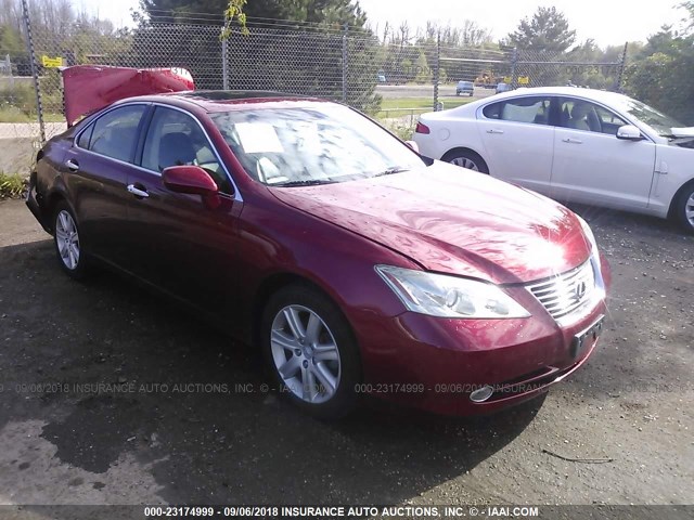 JTHBJ46G892329482 - 2009 LEXUS ES 350 BURGUNDY photo 1