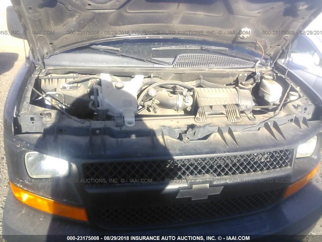 1GCSGAFX3D1151655 - 2013 CHEVROLET EXPRESS G1500  BLACK photo 10