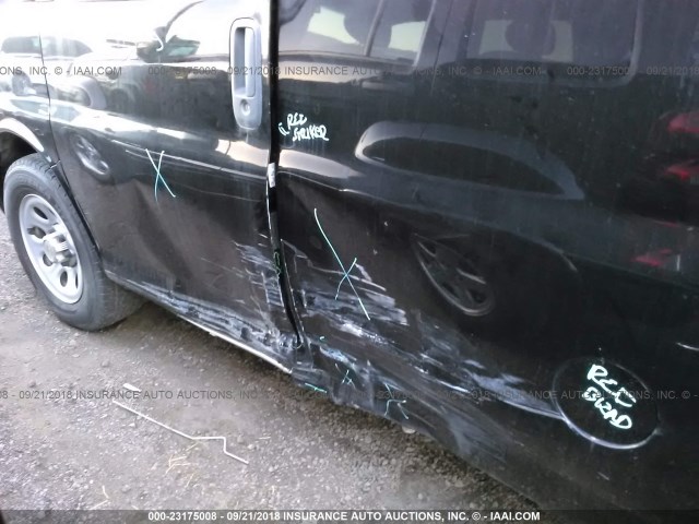 1GCSGAFX3D1151655 - 2013 CHEVROLET EXPRESS G1500  BLACK photo 6