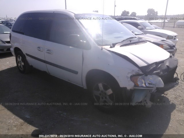 1D4GP45R05B115074 - 2005 DODGE CARAVAN SXT თეთრი ფოტო 1