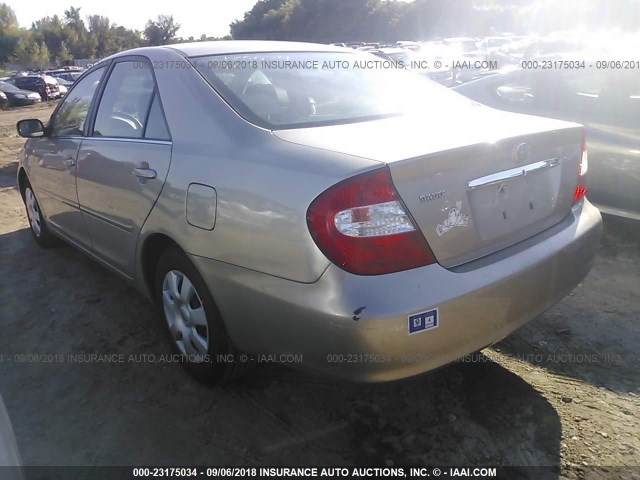 JTDBE32K920026139 - 2002 TOYOTA CAMRY LE/XLE/SE 棕色 照片 3