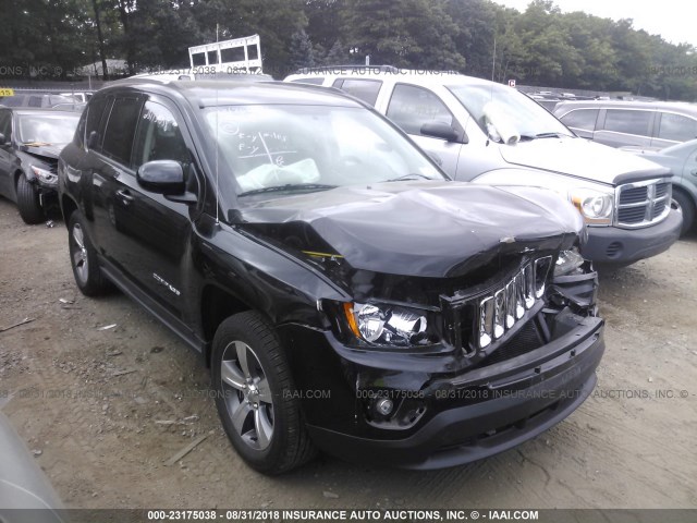 1C4NJDEB8HD112697 - 2017 JEEP COMPASS LATITUDE BLACK photo 1