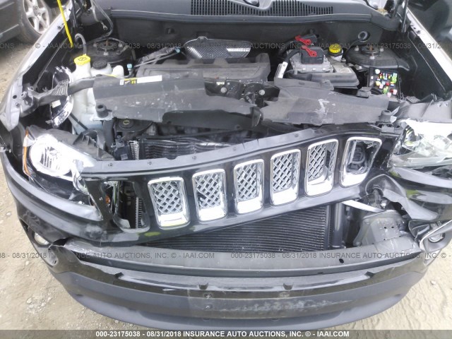 1C4NJDEB8HD112697 - 2017 JEEP COMPASS LATITUDE BLACK photo 10