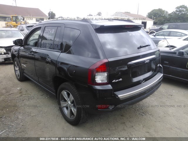 1C4NJDEB8HD112697 - 2017 JEEP COMPASS LATITUDE BLACK photo 3