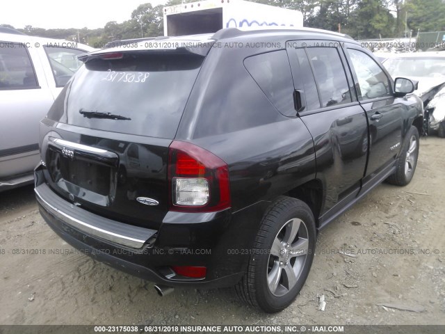 1C4NJDEB8HD112697 - 2017 JEEP COMPASS LATITUDE BLACK photo 4