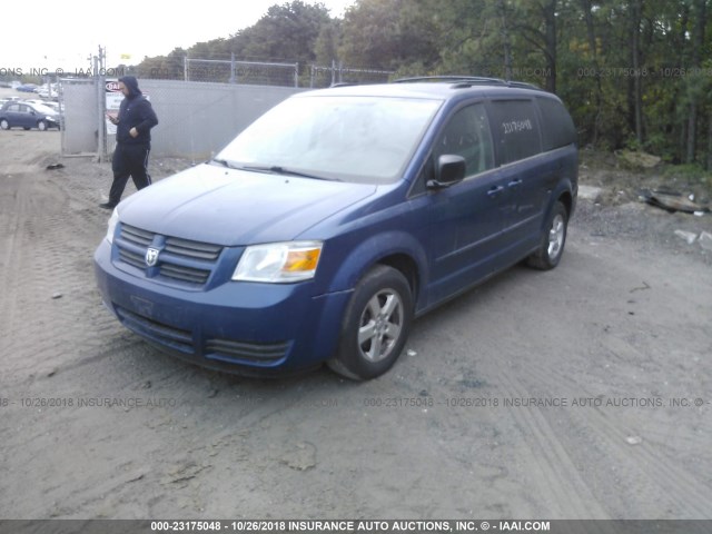 2D4RN3D18AR394466 - 2010 DODGE GRAND CARAVAN  BLUE photo 2