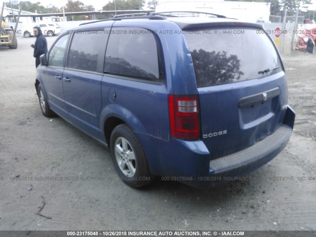 2D4RN3D18AR394466 - 2010 DODGE GRAND CARAVAN  BLUE photo 3