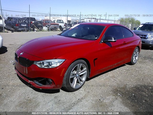 WBA3N3C51EF712476 - 2014 BMW 428 I RED photo 2