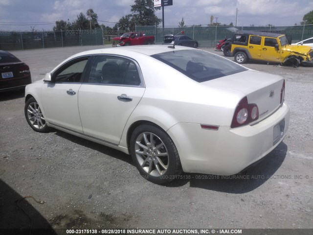 1G1ZE5E14BF218846 - 2011 CHEVROLET MALIBU LTZ 白色 照片 3