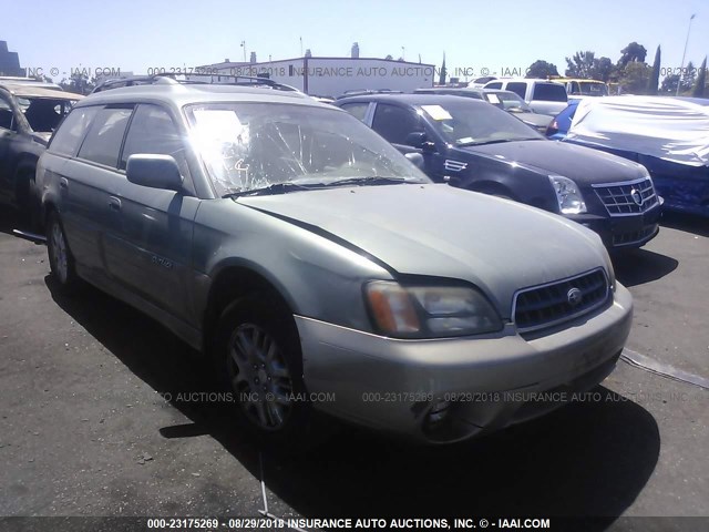 4S3BH686746645955 - 2004 SUBARU LEGACY OUTBACK LIMITED GREEN photo 1