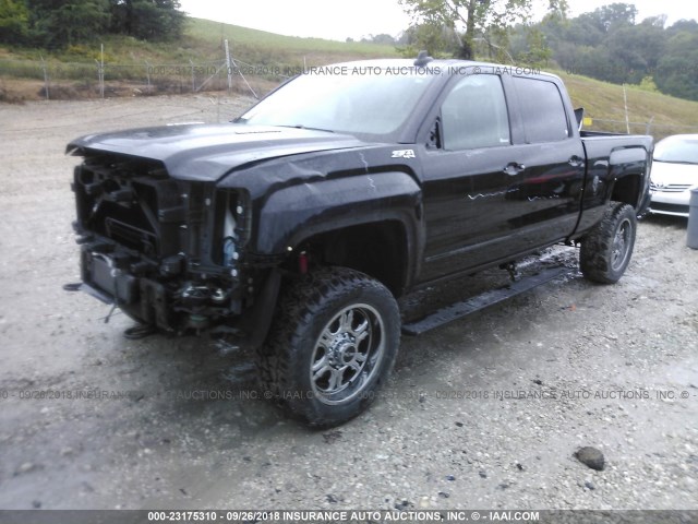 1GT12ZE80FF575545 - 2015 GMC SIERRA K2500 SLT BLACK photo 2