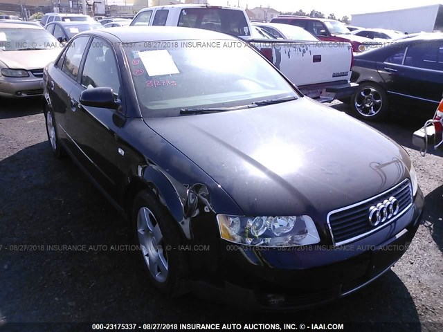 WAUJC68E94A077378 - 2004 AUDI A4 1.8T BLACK photo 1