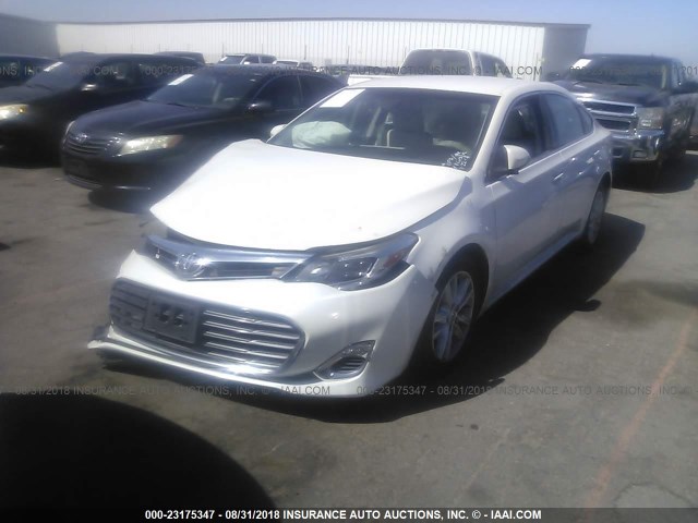 4T1BK1EB7EU115452 - 2014 TOYOTA AVALON PREMIUM/TOURING/LIMITED WHITE photo 2