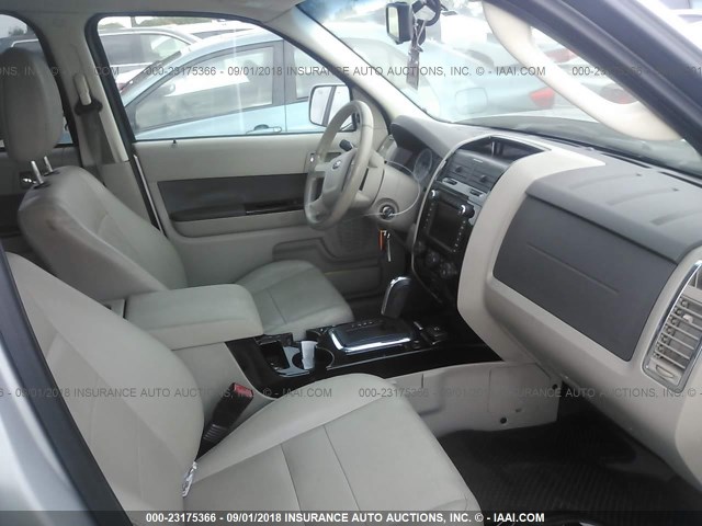 1FMCU49329KA02321 - 2009 FORD ESCAPE HYBRID SILVER photo 5