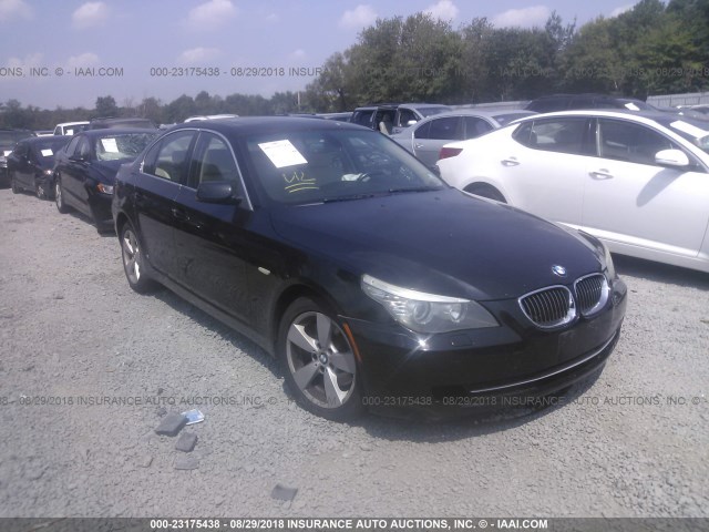 WBANV13568BZ48954 - 2008 BMW 528 XI BLACK photo 1