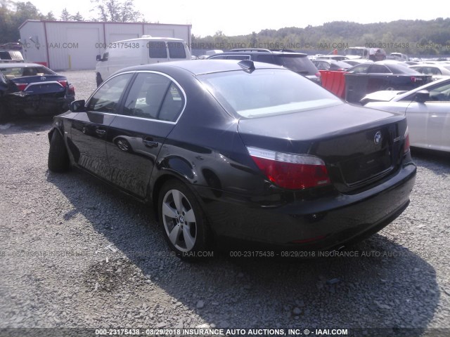 WBANV13568BZ48954 - 2008 BMW 528 XI BLACK photo 3