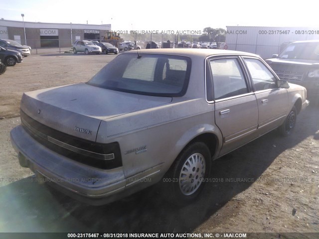 1G4AG55M6S6426134 - 1995 BUICK CENTURY SPECIAL TAN photo 4