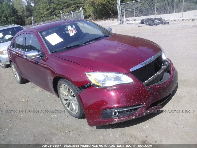 1C3CCBCG2DN513918 - 2013 CHRYSLER 200 LIMITED RED photo 1