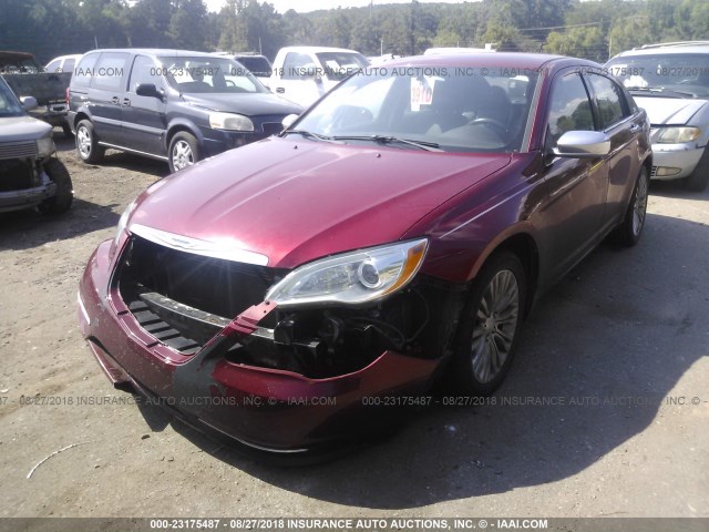 1C3CCBCG2DN513918 - 2013 CHRYSLER 200 LIMITED RED photo 6