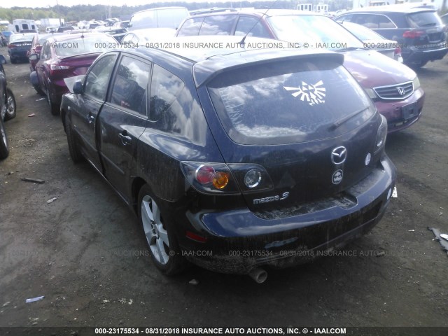 JM1BK143741151642 - 2004 MAZDA 3 HATCHBACK BLACK photo 3