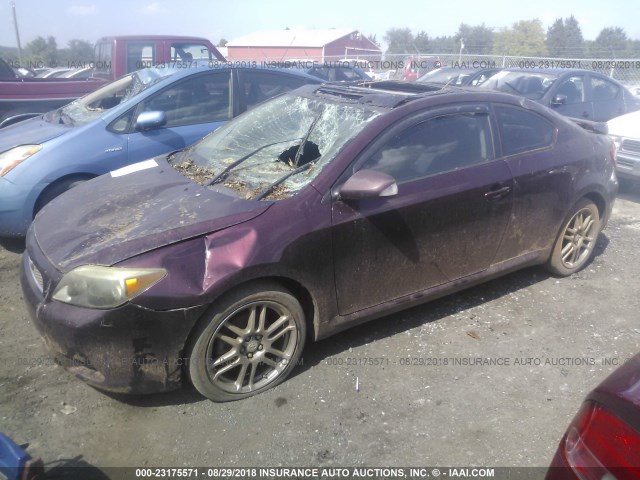 JTKDE177670169373 - 2007 TOYOTA SCION TC 勃艮第红 照片 2