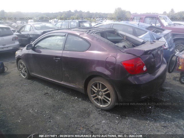 JTKDE177670169373 - 2007 TOYOTA SCION TC 勃艮第红 照片 3