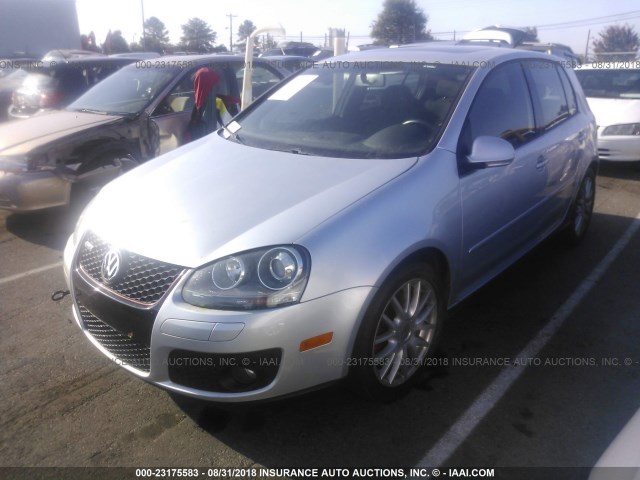 WVWHV71K27W085461 - 2007 VOLKSWAGEN NEW GTI SILVER photo 2