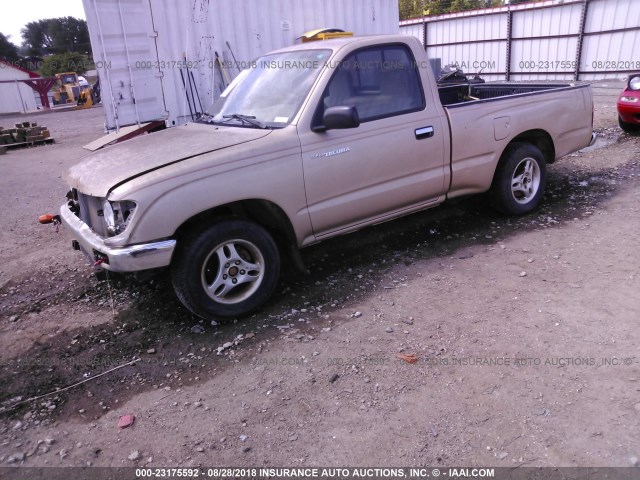 4TANL42N0VZ283303 - 1997 TOYOTA TACOMA TAN photo 2