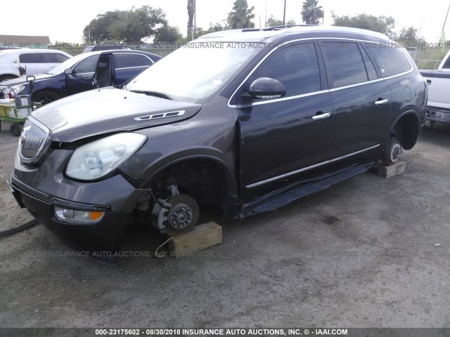 5GAKRAKD9EJ157923 - 2014 BUICK ENCLAVE BROWN photo 2