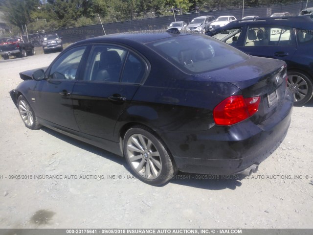 WBAPK5C58BF127461 - 2011 BMW 328 XI SULEV BLACK photo 3