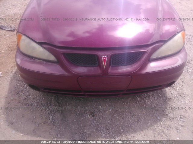 1G2NE52E65M189707 - 2005 PONTIAC GRAND AM SE RED photo 6