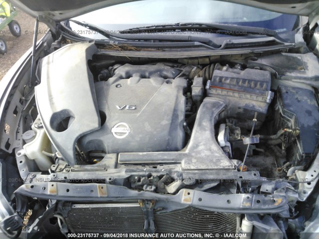 1N4AA51E59C825767 - 2009 NISSAN MAXIMA S/SV SILVER photo 10