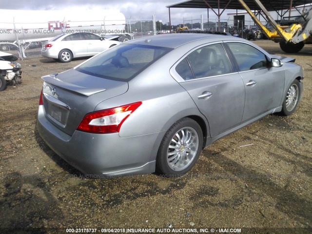 1N4AA51E59C825767 - 2009 NISSAN MAXIMA S/SV SILVER photo 4