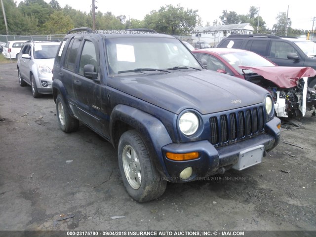 1J8GL58K32W326330 - 2002 JEEP LIBERTY LIMITED BLUE photo 1