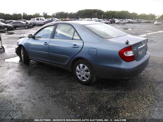4T1BE32K13U779699 - 2003 TOYOTA CAMRY LE/XLE/SE Ашық көк фото 3