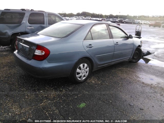 4T1BE32K13U779699 - 2003 TOYOTA CAMRY LE/XLE/SE Ашық көк фото 4
