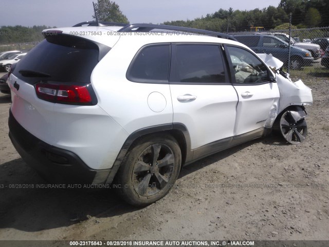 1C4PJMDB3HW656927 - 2017 JEEP CHEROKEE LIMITED WHITE photo 4