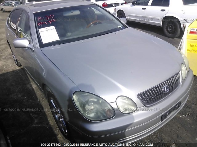 JT8BL69S730013404 - 2003 LEXUS GS 430 SILVER photo 1