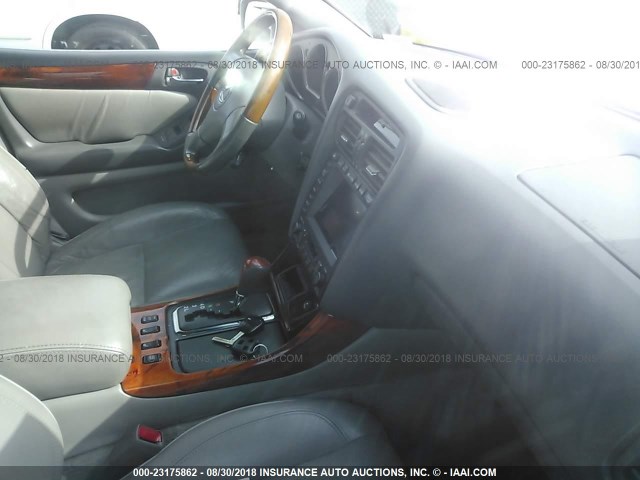 JT8BL69S730013404 - 2003 LEXUS GS 430 SILVER photo 5